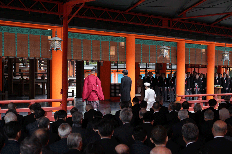 両殿下御臨席のもと祭典